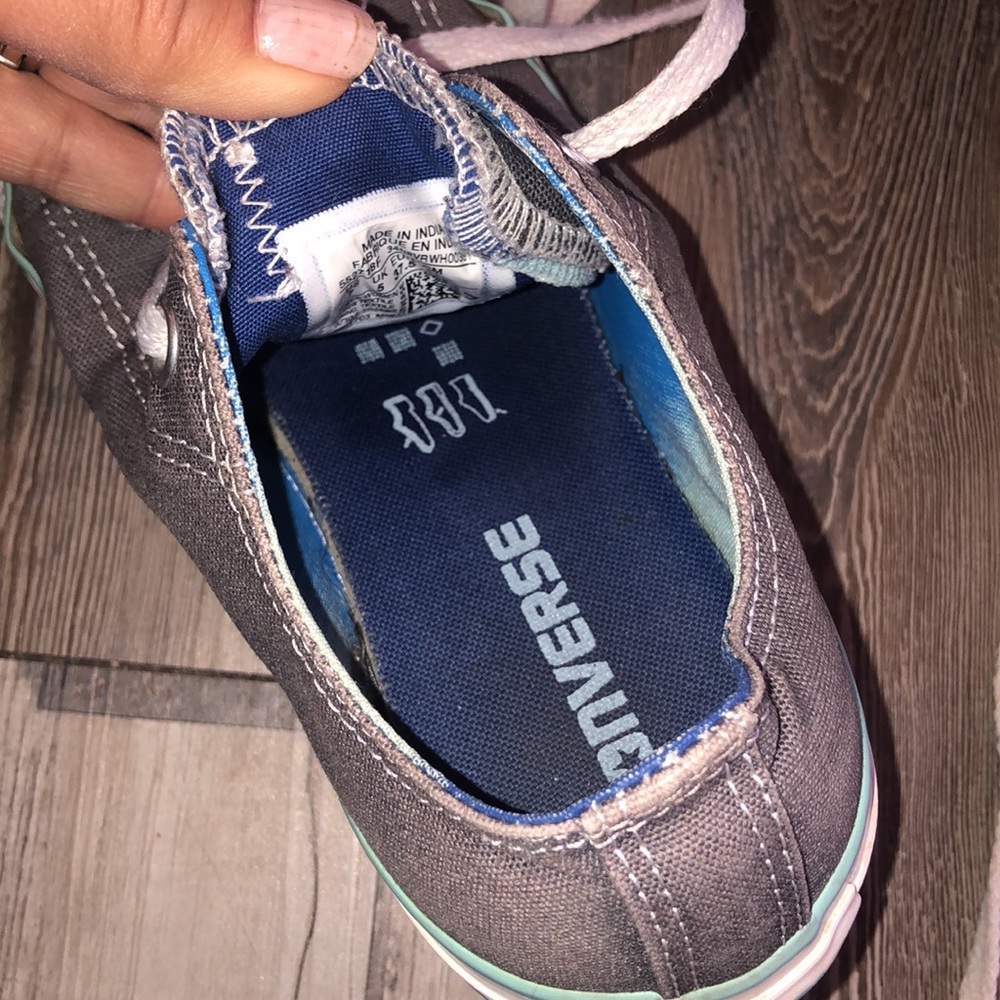 Converse all star grey sneakers. Size 7. - Picture 4 of 4
